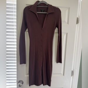 House of Harlow 1960 Brown Long Sleeve Dress